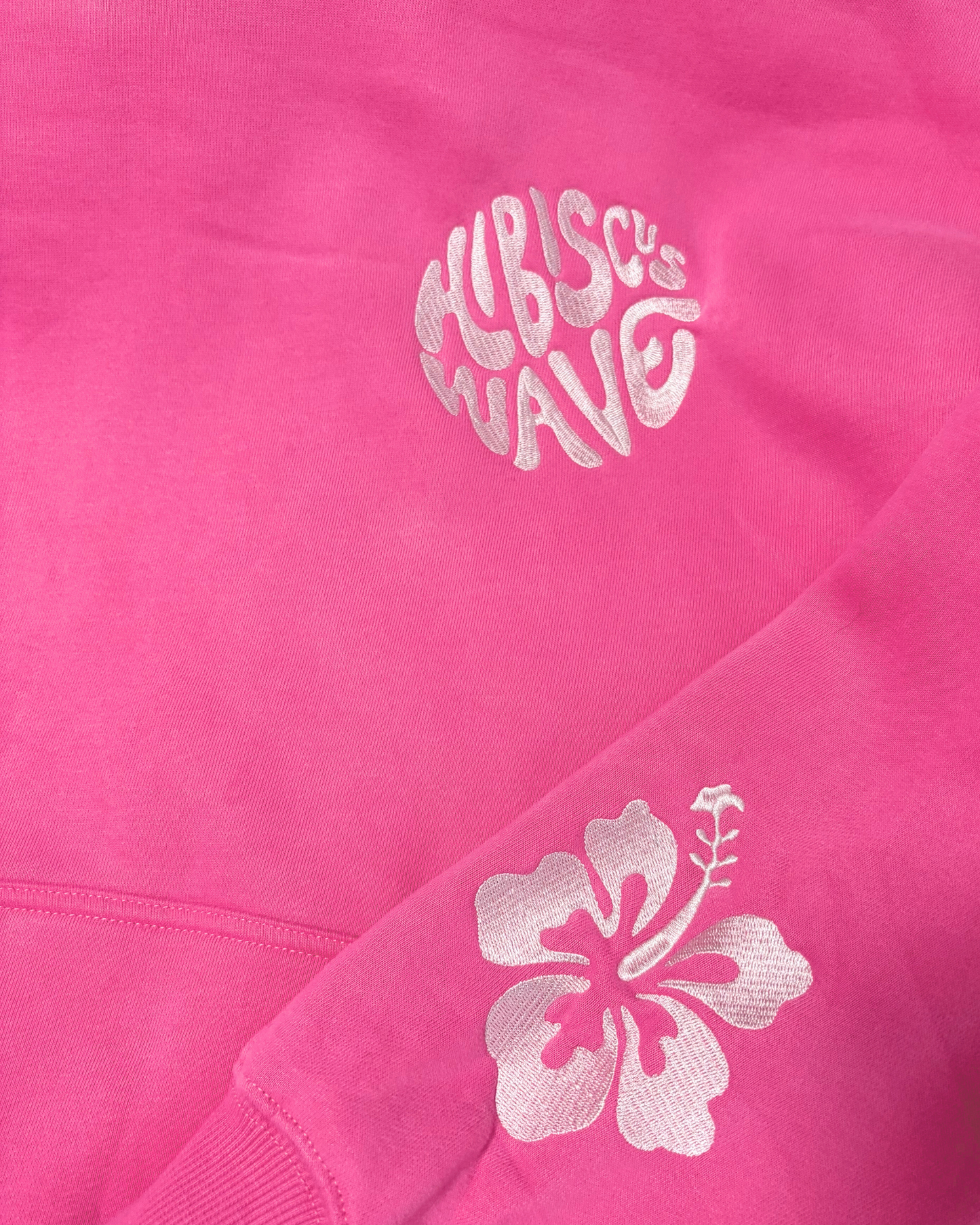 Life Comes In Waves - Pink Hibiscus Hoodie - SHIP OUT MID/END JULY