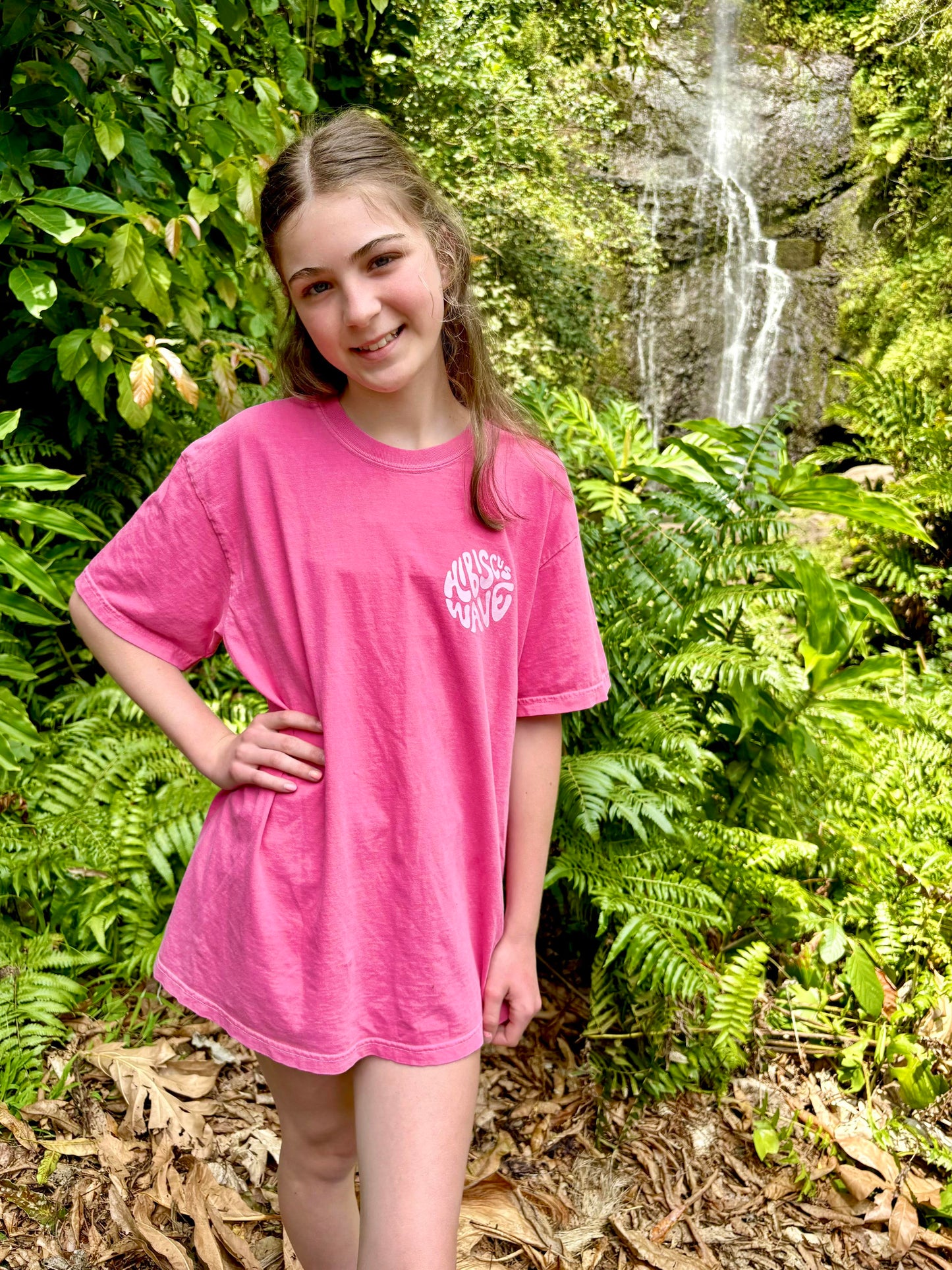 Life Comes In Waves - Seashell Pink Tee